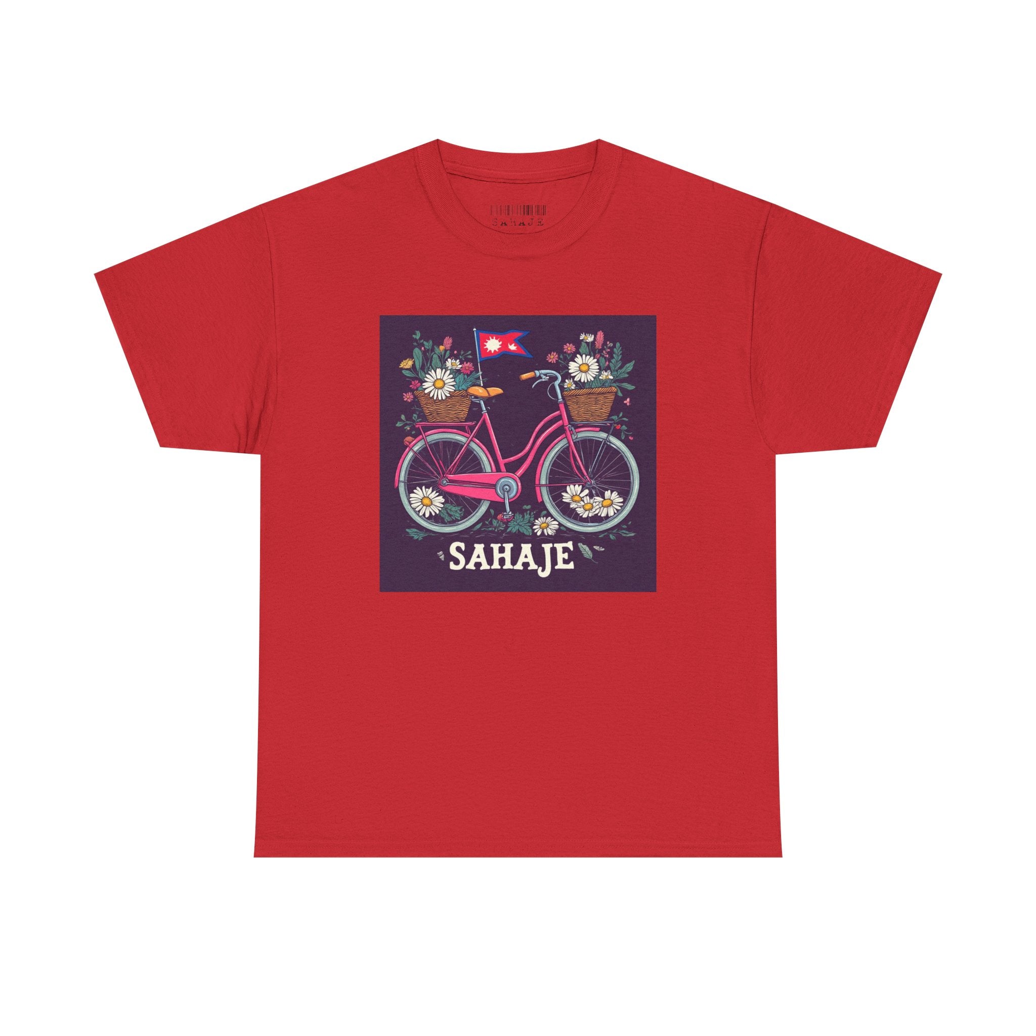 Sahaje Floral Bicycle T‑Shirt