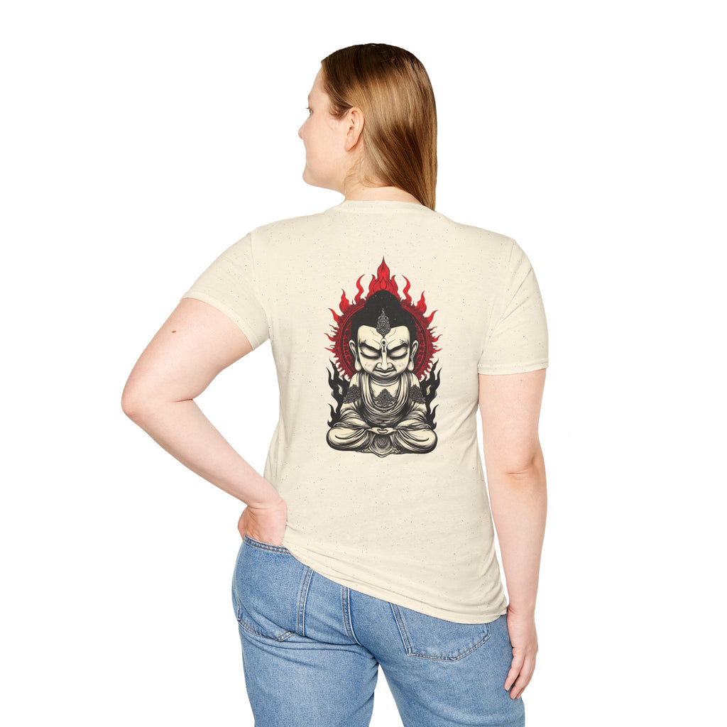 Buddha Flame T-Shirt — Fierce Meditating Buddha Graphic Tee