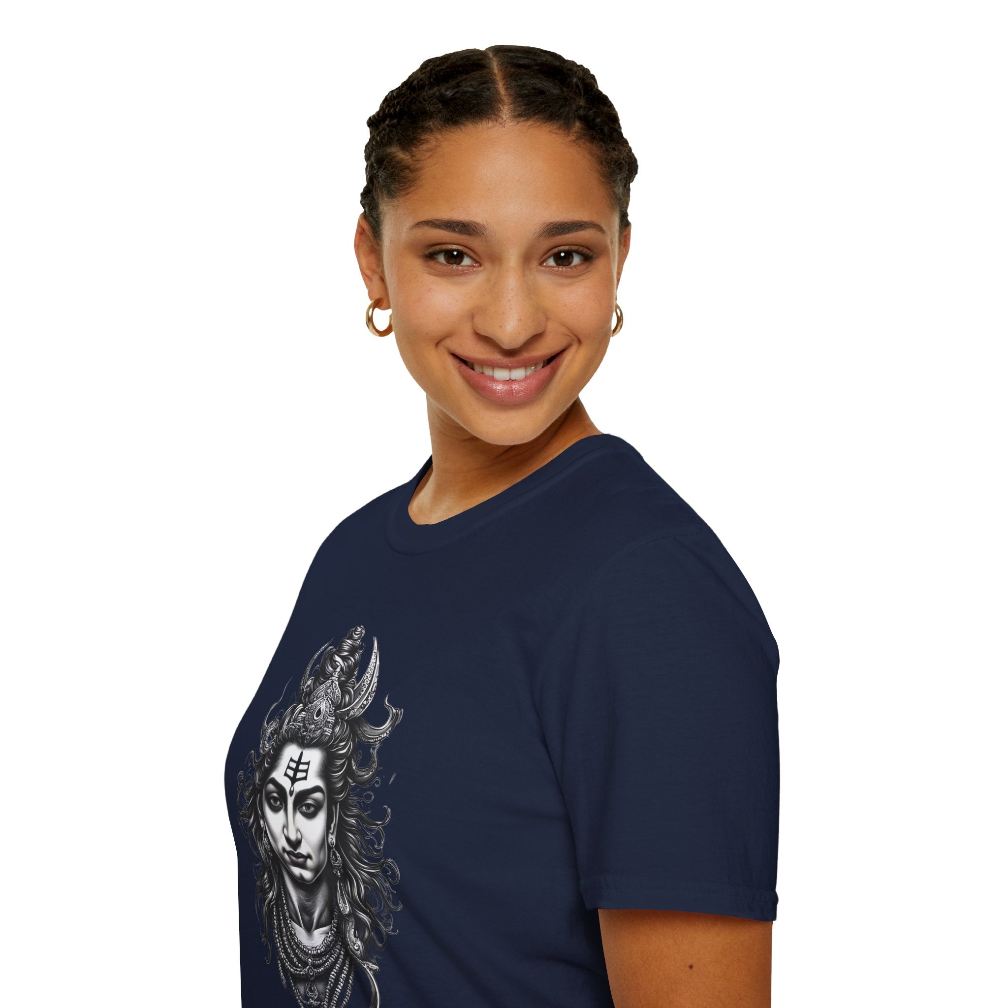 Shiva Portrait T-Shirt – Detailed Hindu Deity Graphic Tee