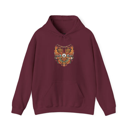 Spiritual Mandala Buddha Hoodie — Colorful Meditation Graphic Sweatshirt