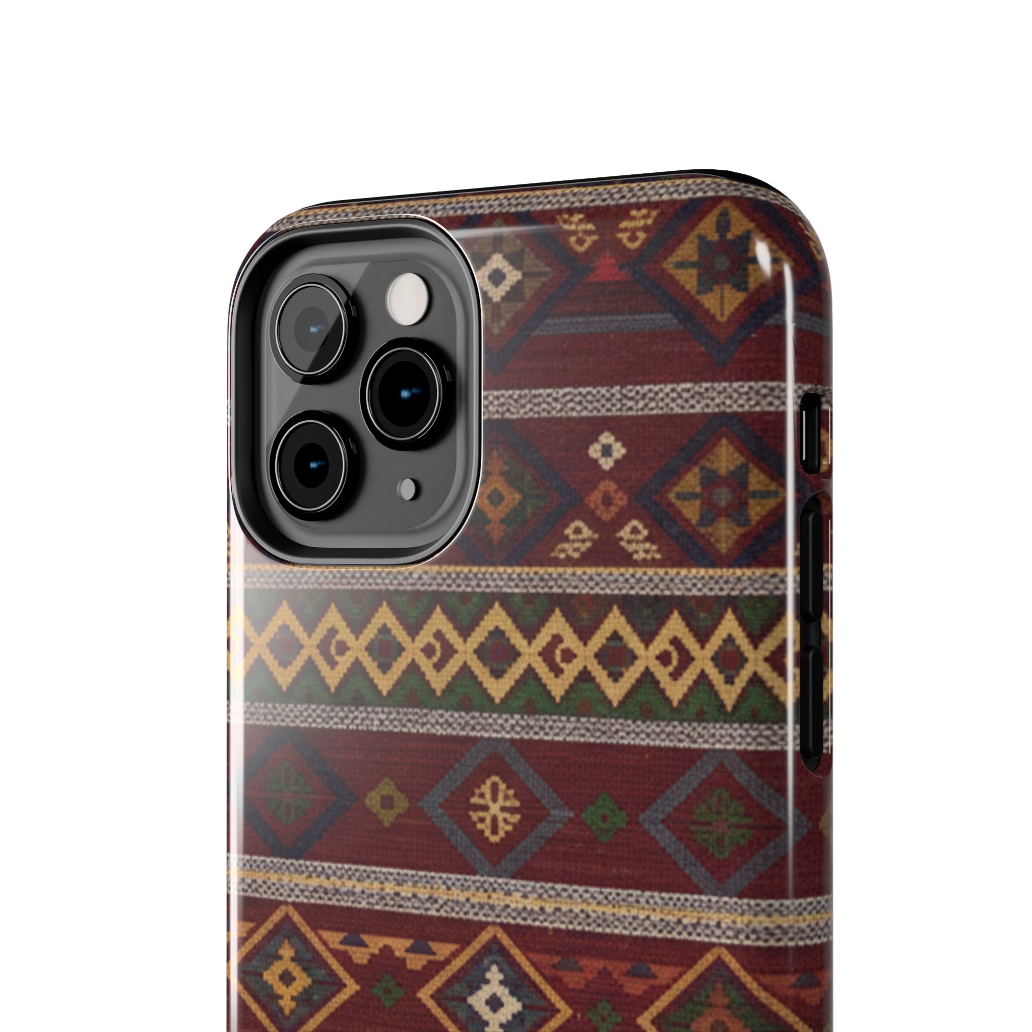 Aztec Pattern Tough Phone Case — Rustic Tribal Protective Cover