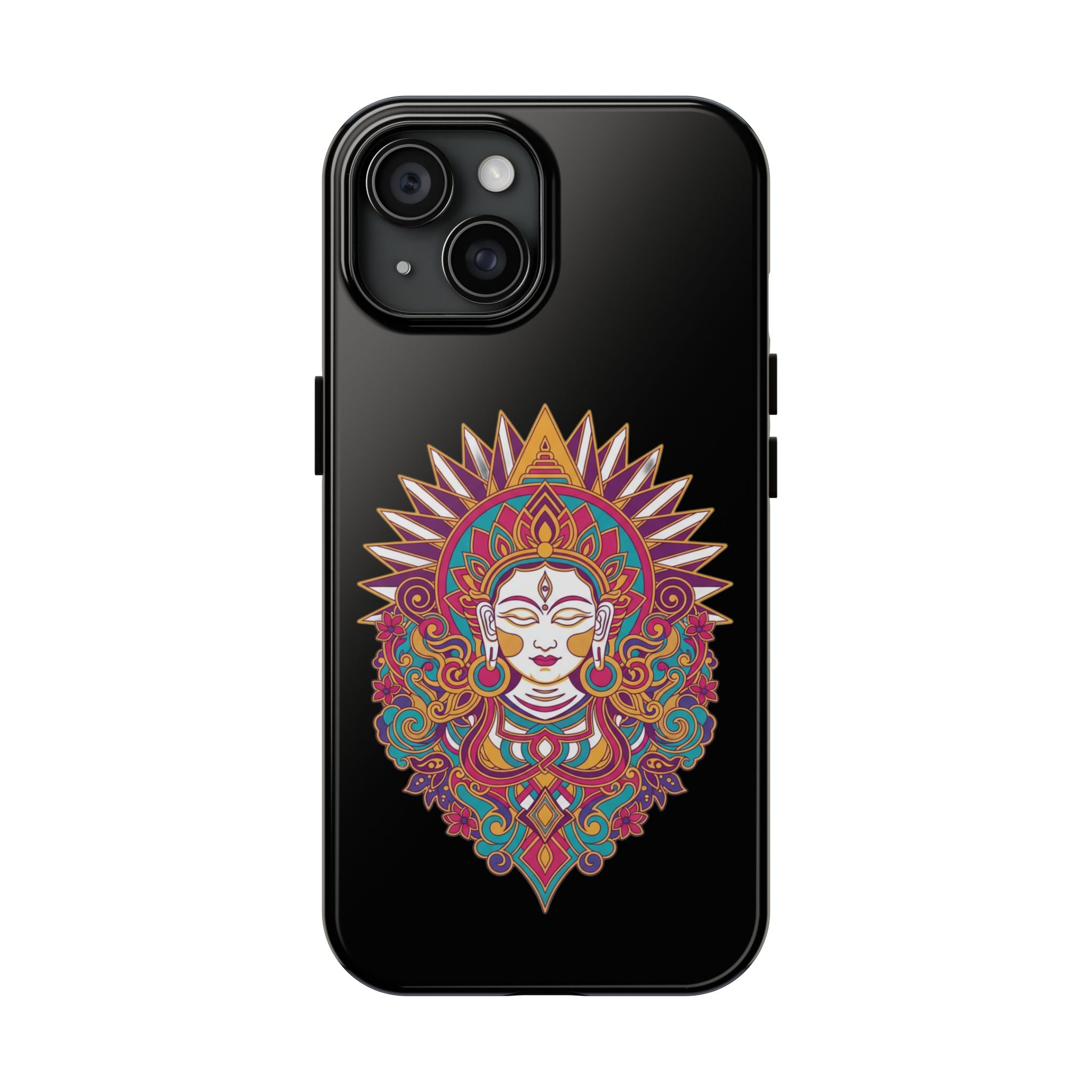 Buddha Mandala Tough Phone Case — Protective Spiritual iPhone Cover