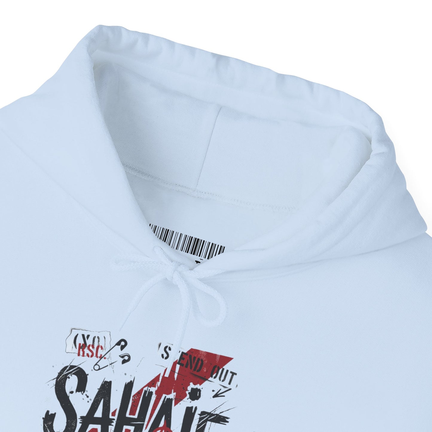 Sahaje Graphic Hoodie – Distressed Vintage Script Pullover