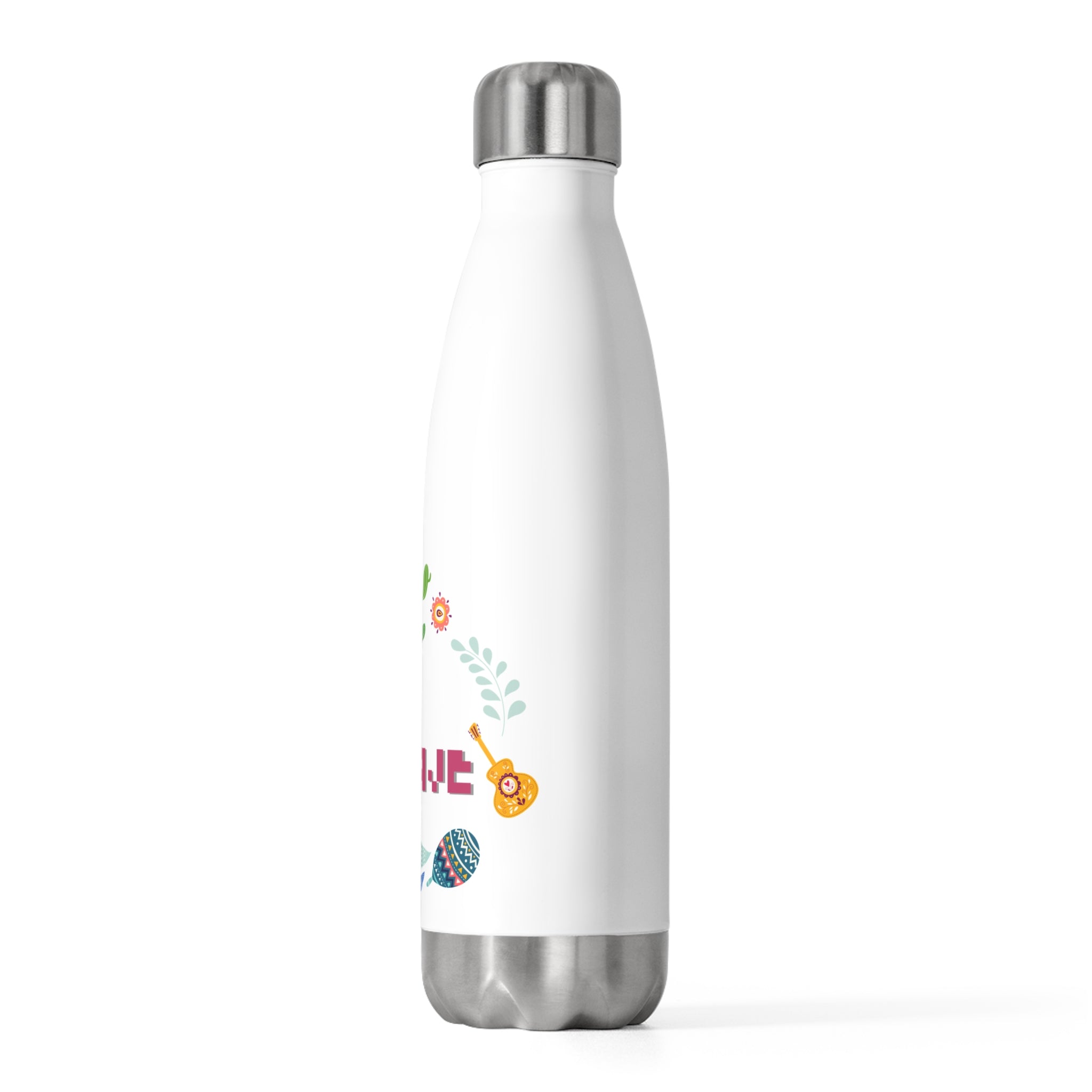 Colorful 20oz Insulated Water Bottle, Eco-Friendly Hydration, Travel Mug, Gift for Nature Lovers, Reusable Beverage Container