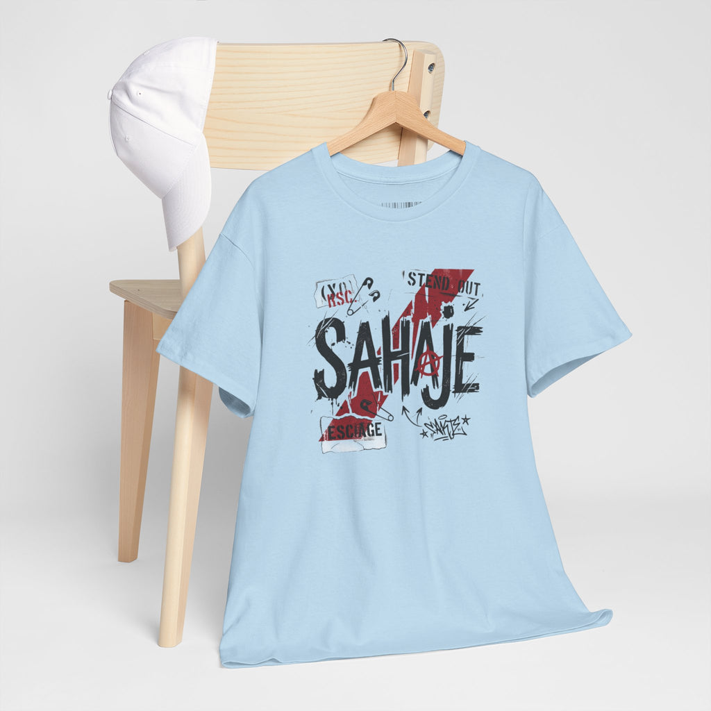 Sahaje Graphic Tee — Street Art Urban Casual T-Shirt