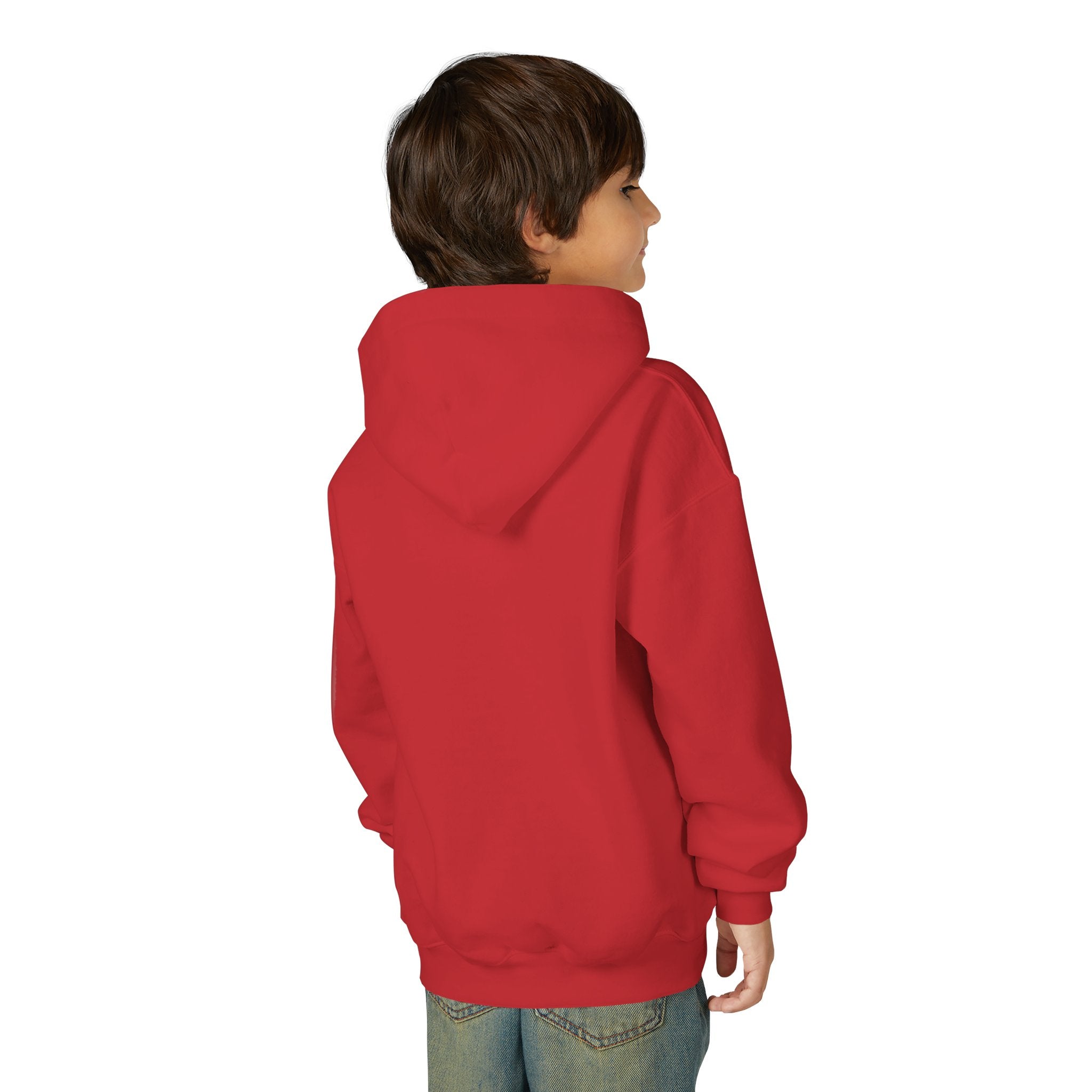 Youth Hoodie — Flaming Meditating Demon Graphic