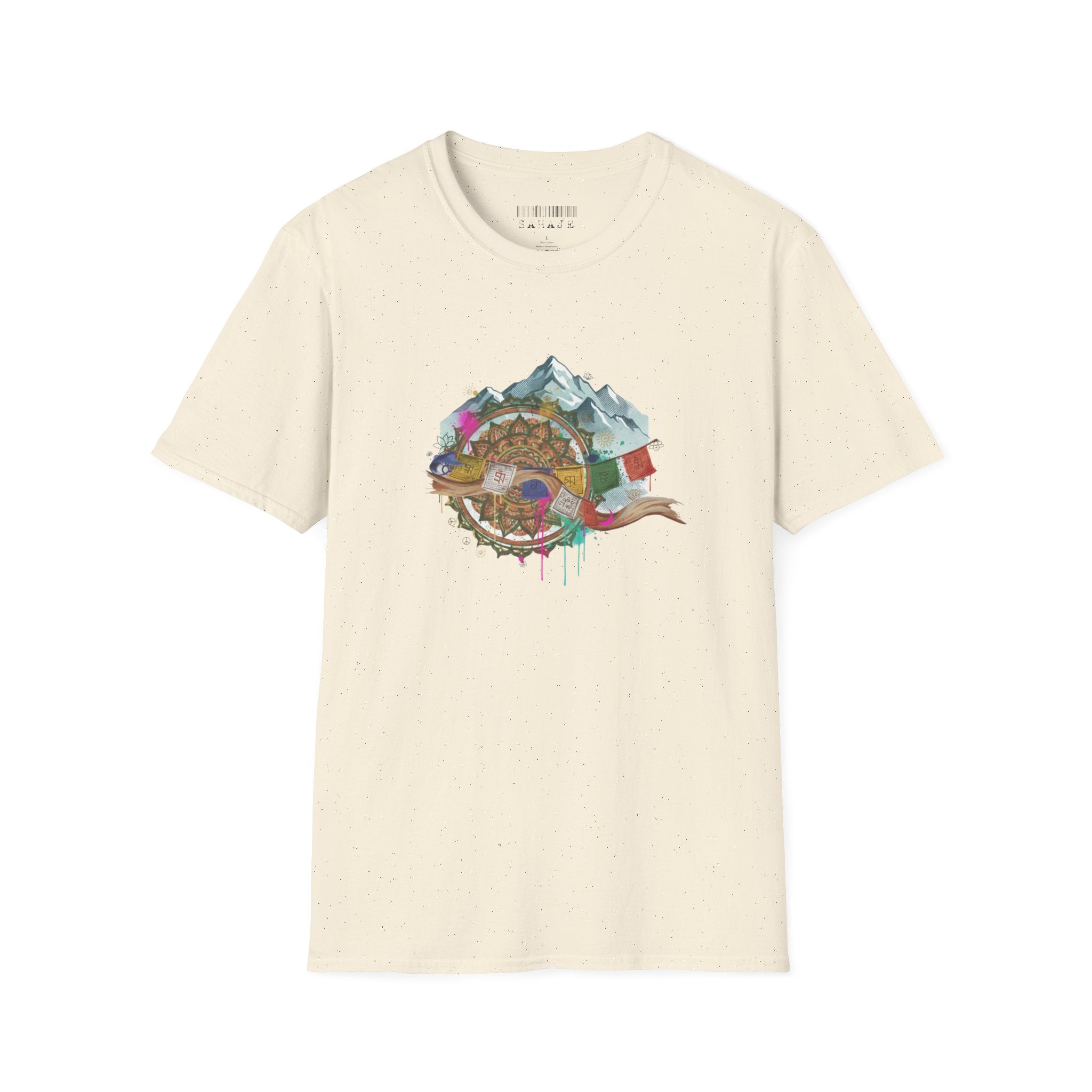 Adventure Turtle Graphic T-Shirt — Mountain Shell Nature Art Tee