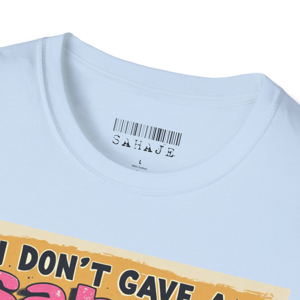 Don’t Give a Satrage T-Shirt — Funny Mouse & Donkey Cartoon Tee