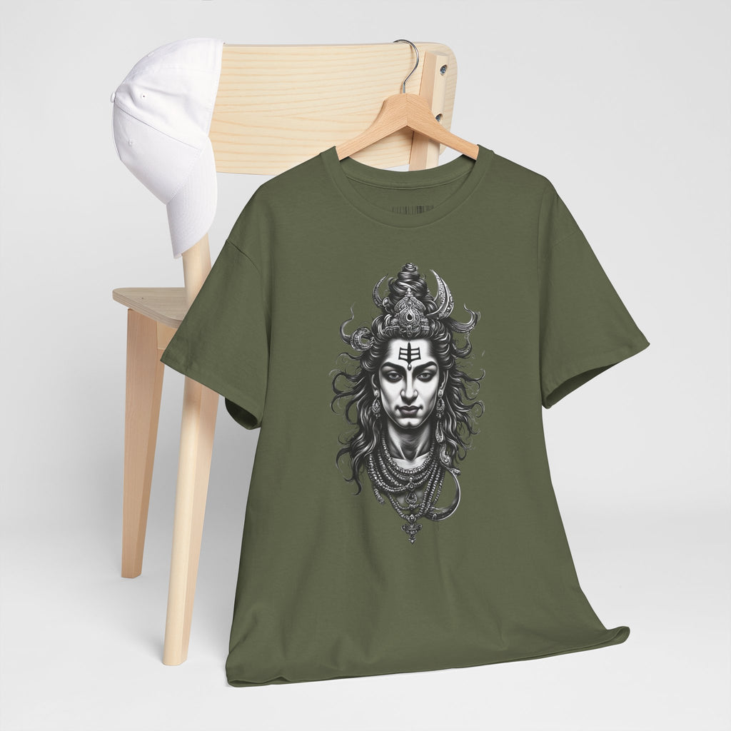 Shiva Portrait Tee — Hindu God Shiva Graphic T-Shirt