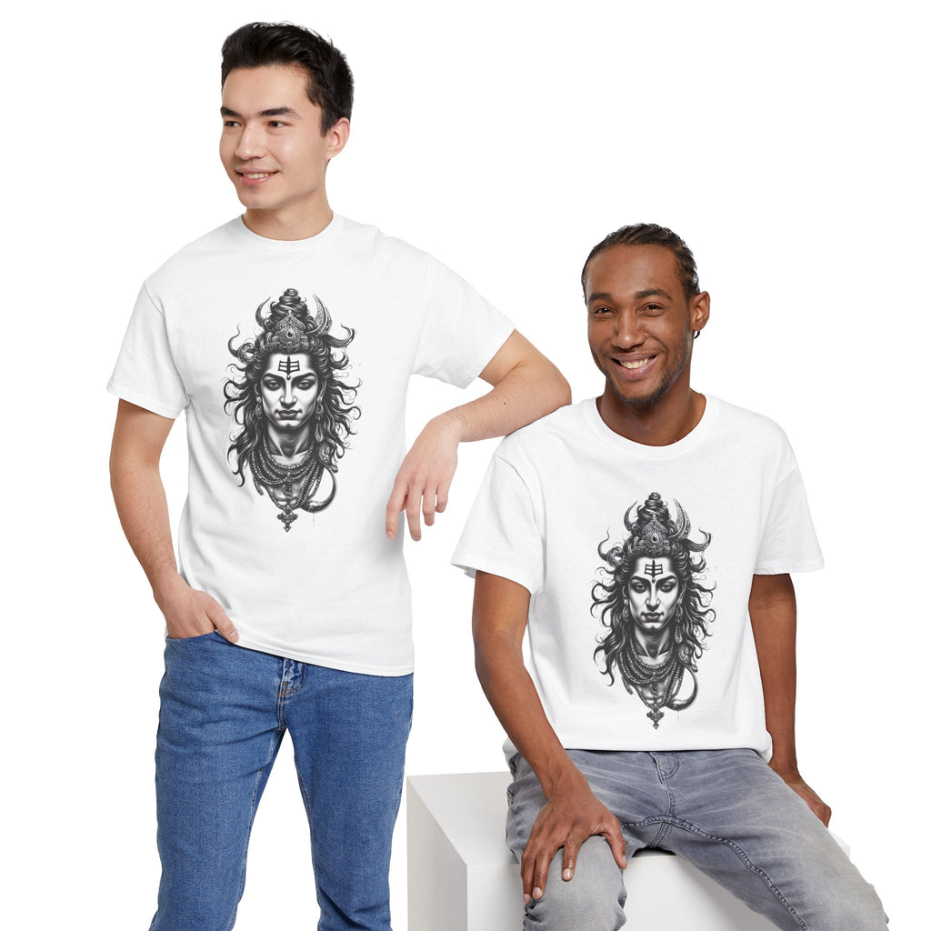 Shiva Portrait Tee — Hindu God Shiva Graphic T-Shirt