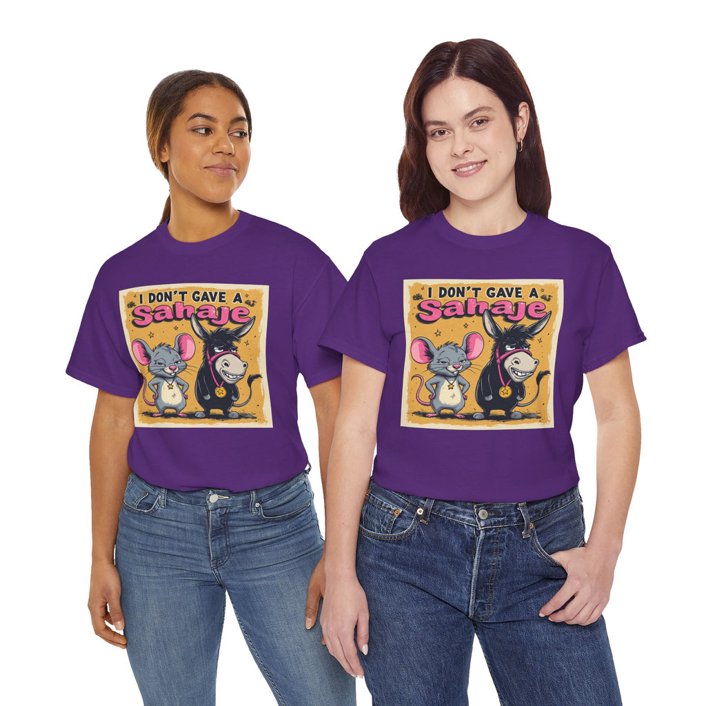 I Don't Give A Snair! Tee — Funny Mouse & Cat Graphic T-Shirt