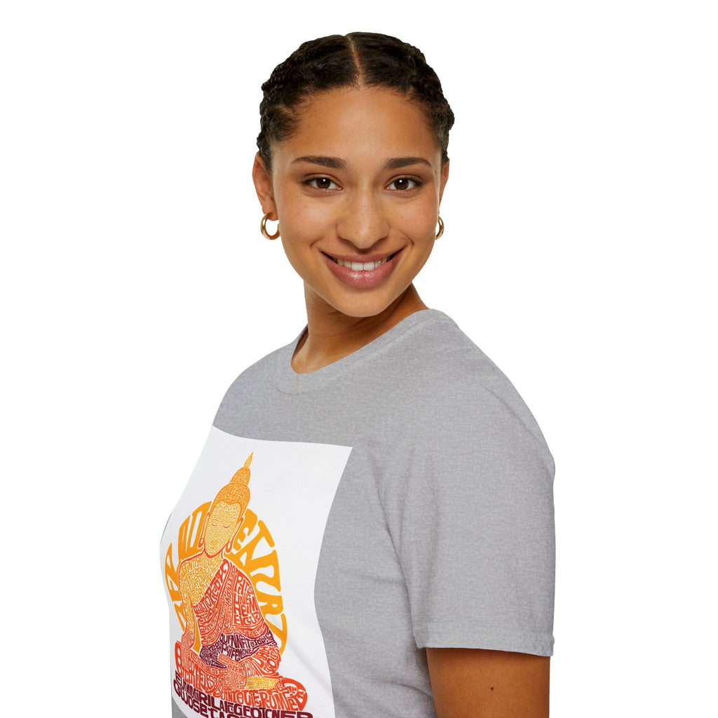 Buddha Graphic Tee — Retro Sun Meditation Shirt