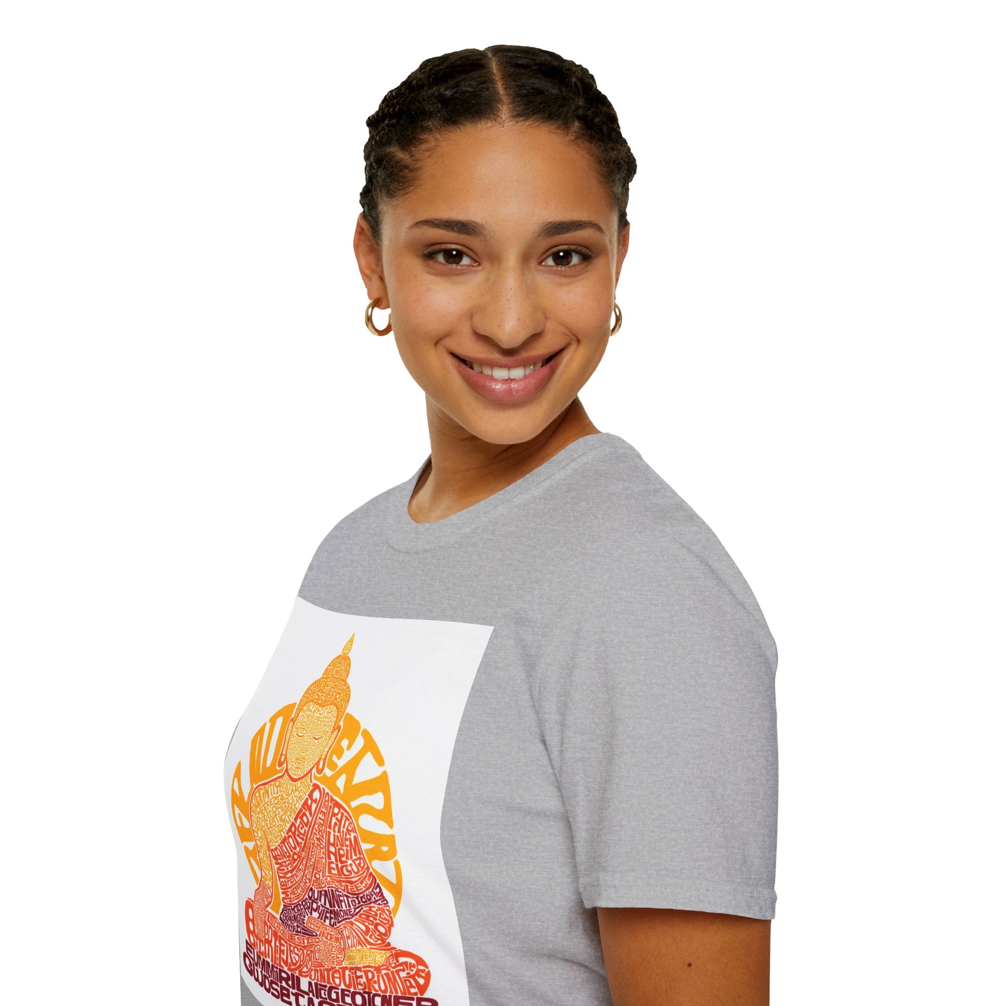 Buddha Graphic Tee — Retro Sun Meditation Shirt