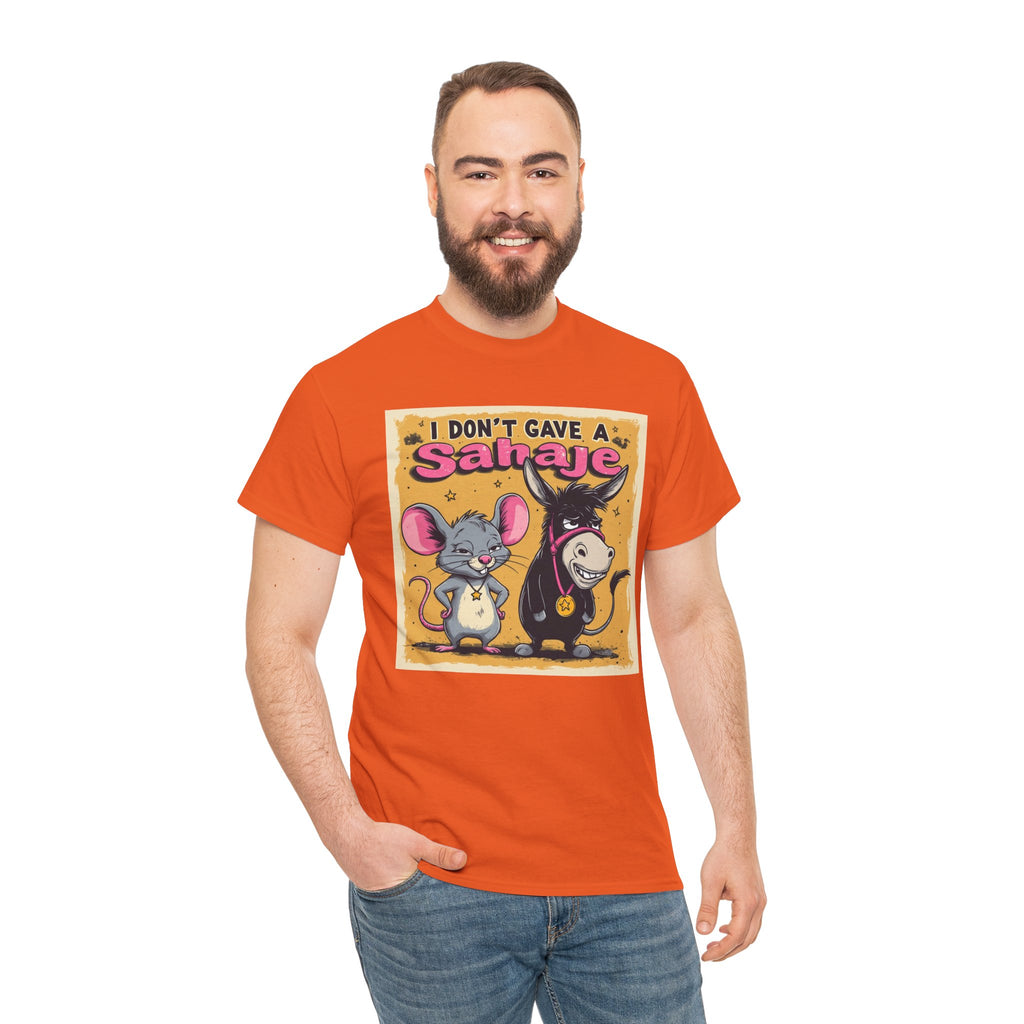 I Don't Give A Snair! Tee — Funny Mouse & Cat Graphic T-Shirt
