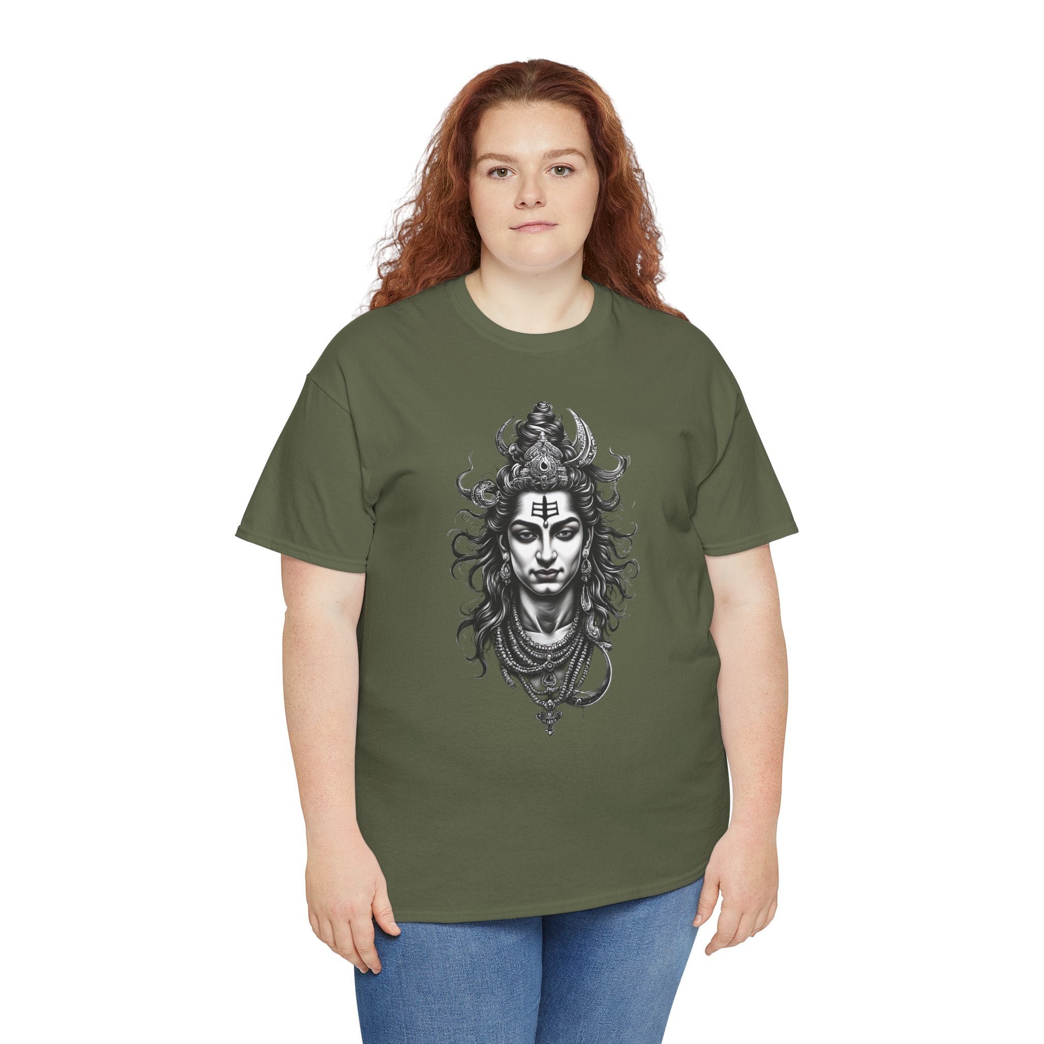 Shiva Portrait Tee — Hindu God Shiva Graphic T-Shirt