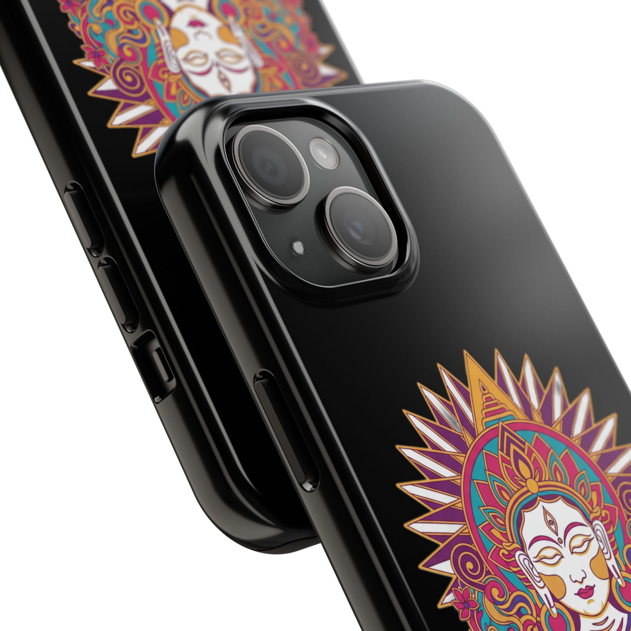 Buddha Mandala Tough Phone Case — Protective Spiritual iPhone Cover