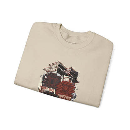 Crewneck Sweatshirt — Vintage Camper Roadtrip Illustration ("Where's Every Place I’ve Been, and Every Place I’m Going")