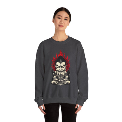 Buddha Flame Crewneck Sweatshirt