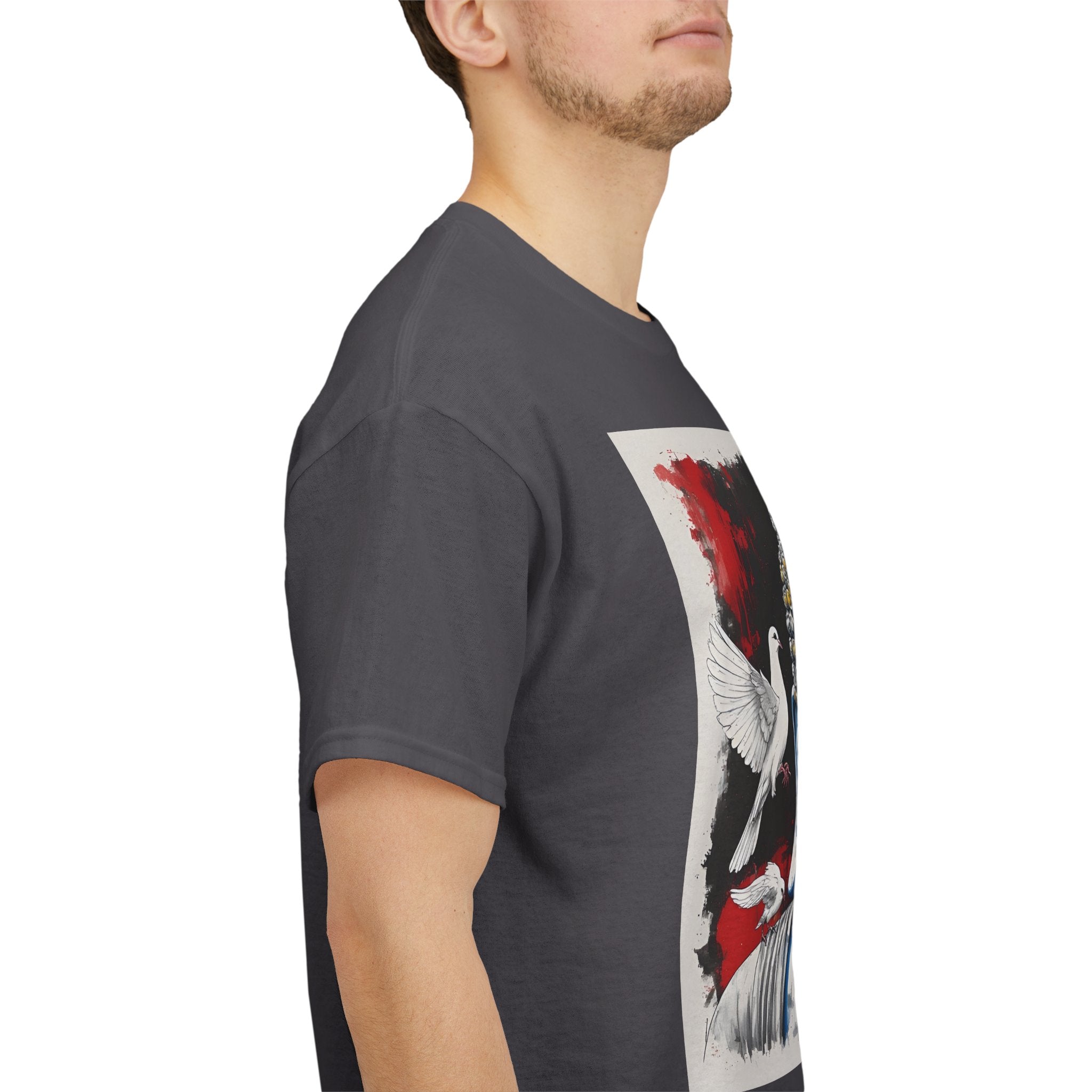 Buddha Peace Tee — Colorful Buddha & Doves Graphic T-Shirt