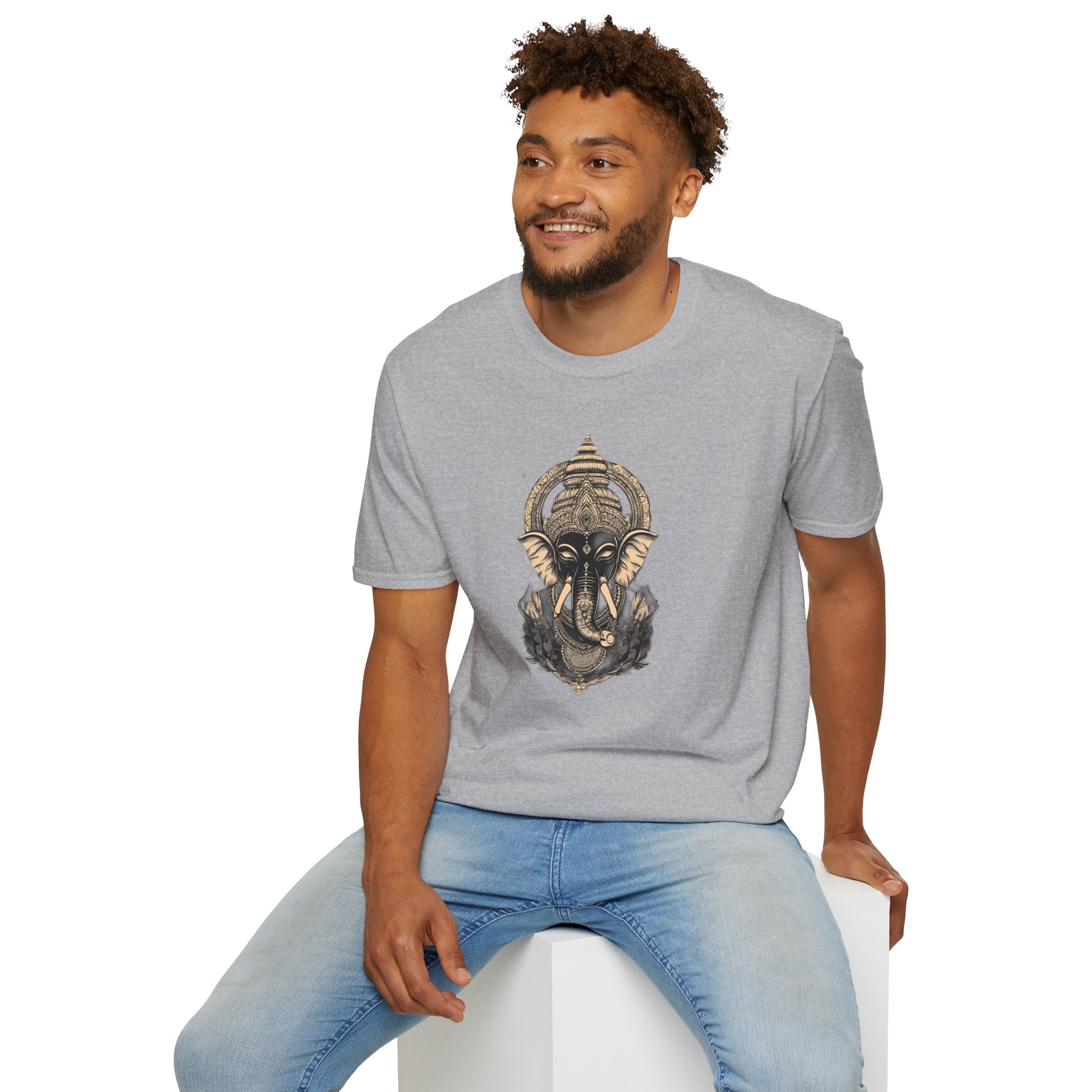 Elephant Mandala T-Shirt — Spiritual Ganesha Graphic Tee
