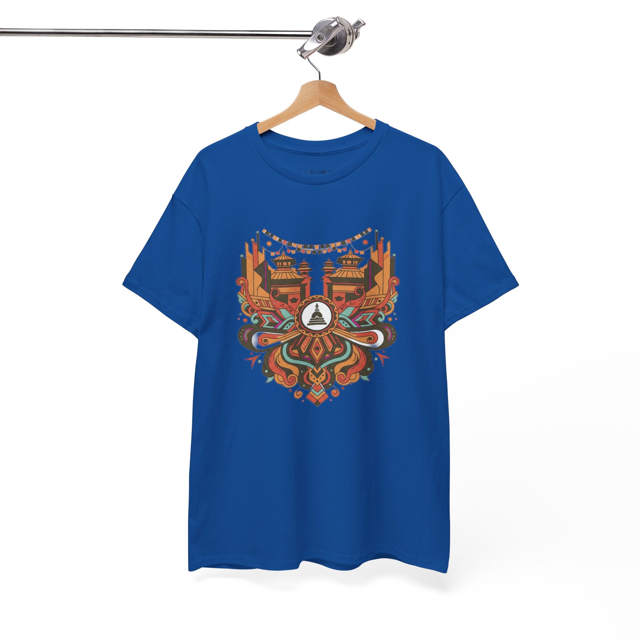 Mandala Cityscape Tee — Boho Urban Art Graphic T-Shirt
