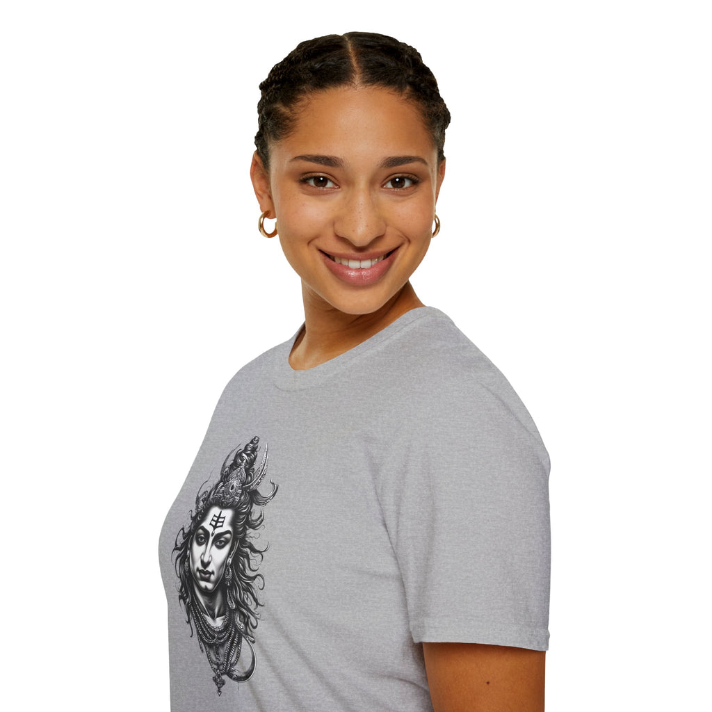 Shiva Portrait T‑Shirt — Hindu Deity Graphic Tee (Meditation, Yoga & Spiritual Wear)
