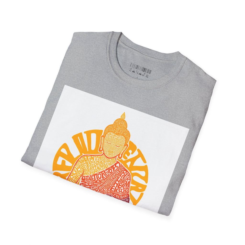 Buddha Graphic Tee — Retro Sun Meditation Shirt