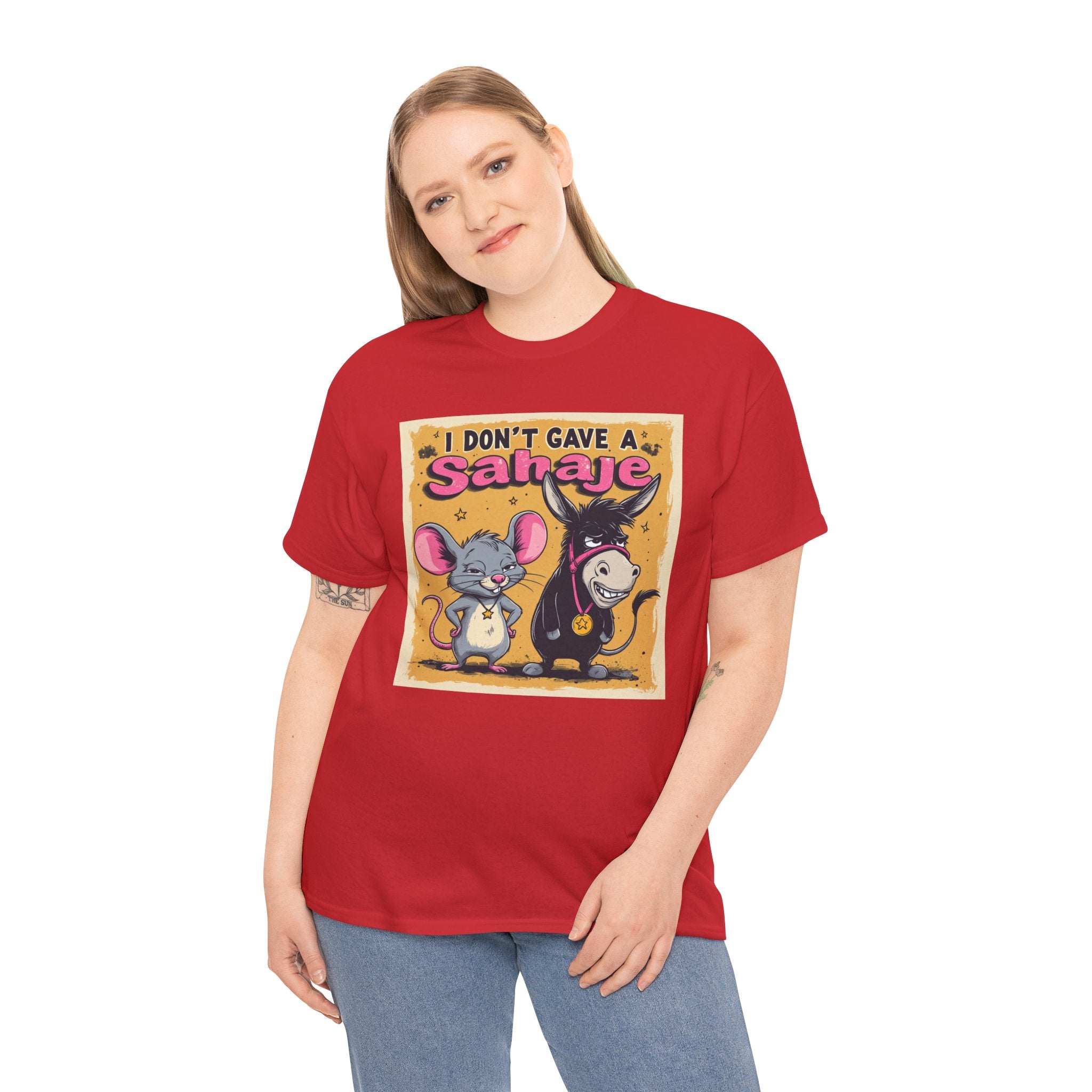 I Don't Give A Snair! Tee — Funny Mouse & Cat Graphic T-Shirt