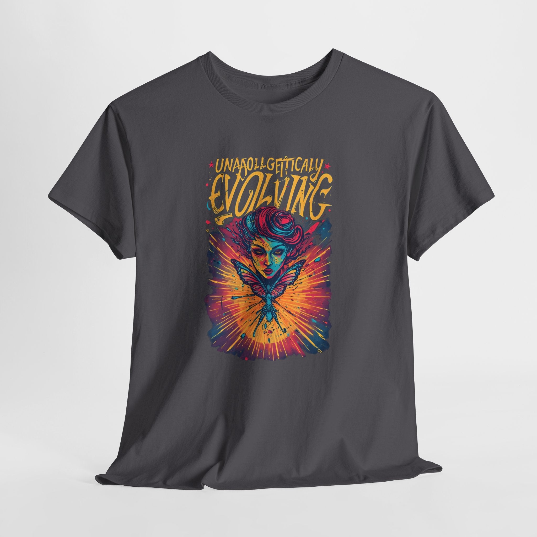 Evolving Alien Graphic Tee — "Unnaturally Evolving" Sci‑Fi Art T-Shirt