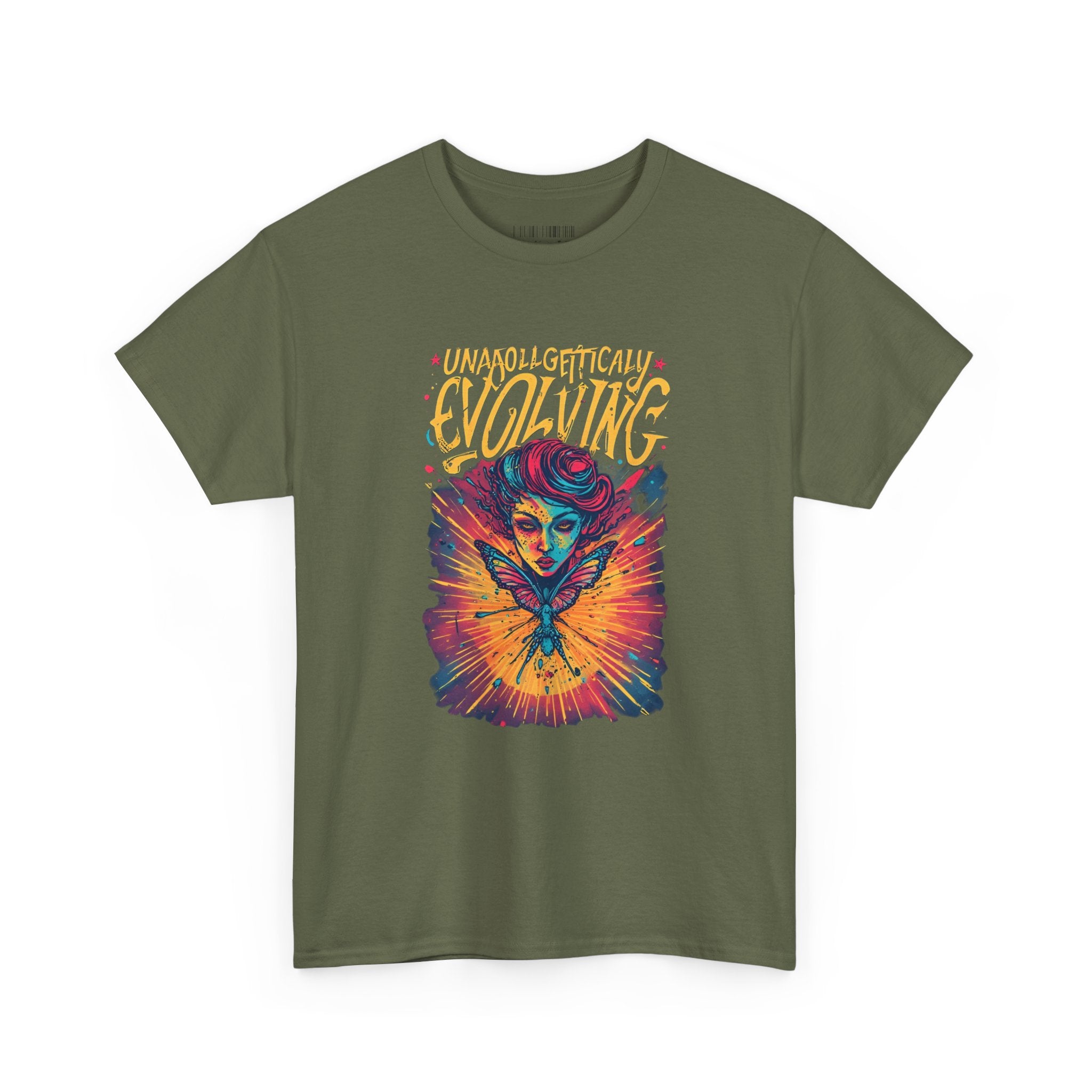Evolving Alien Graphic Tee — "Unnaturally Evolving" Sci‑Fi Art T-Shirt