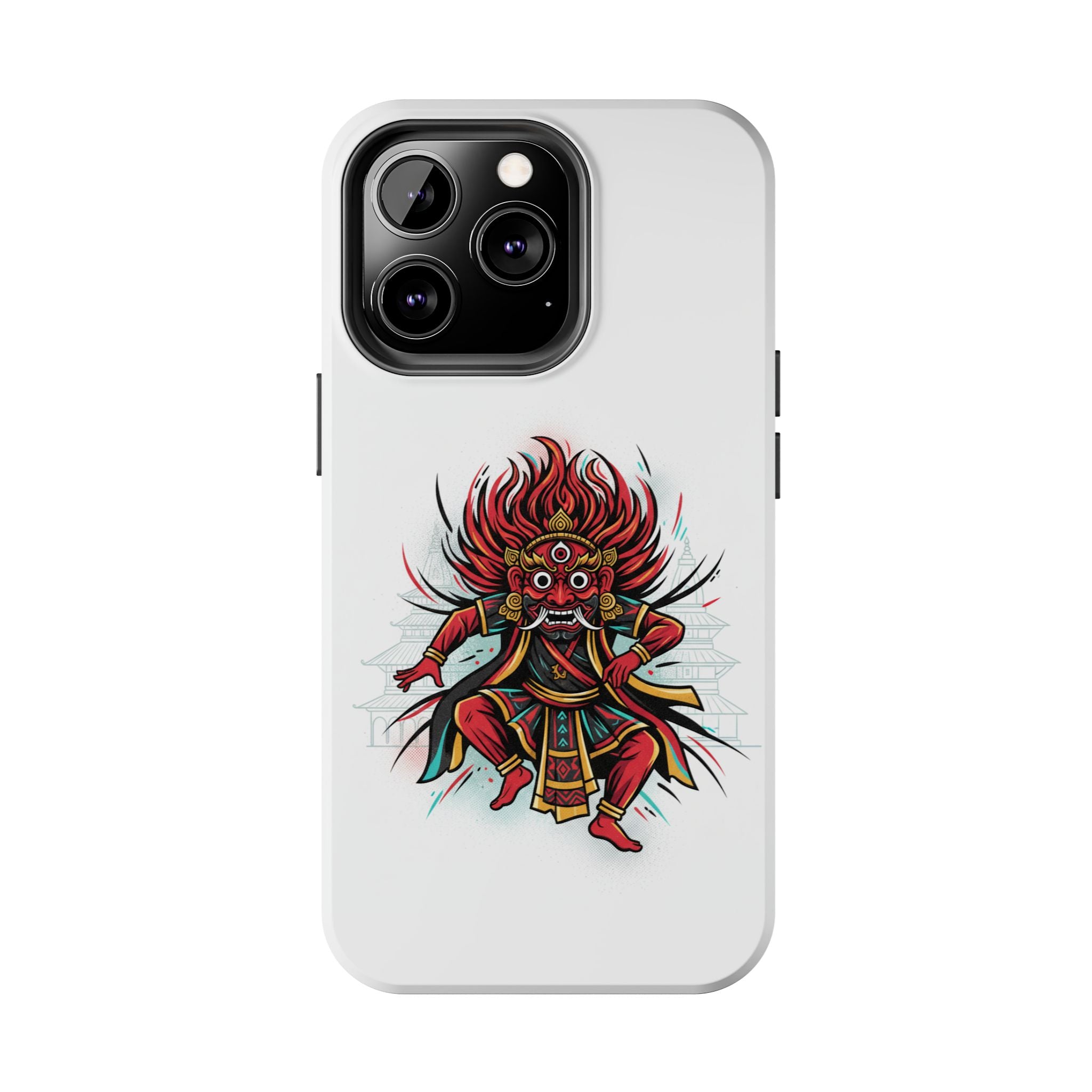 Bhairava Tough Phone Case — Bold Hindu Deity Protective Cover