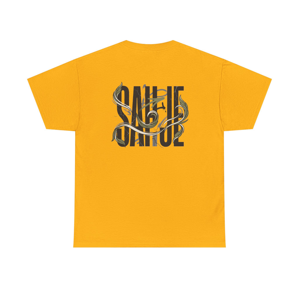 Graphic Tee — 'Savage' Typography with Snake Accent