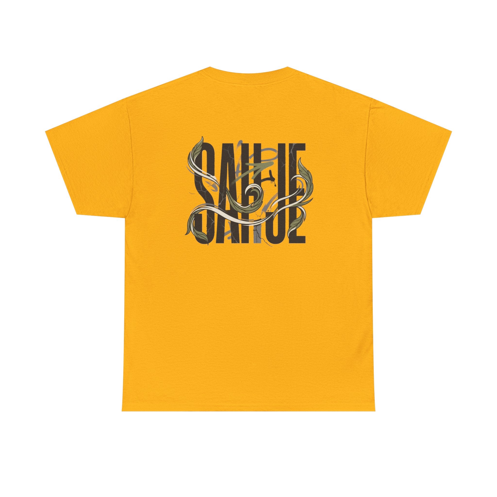Graphic Tee — 'Savage' Typography with Snake Accent