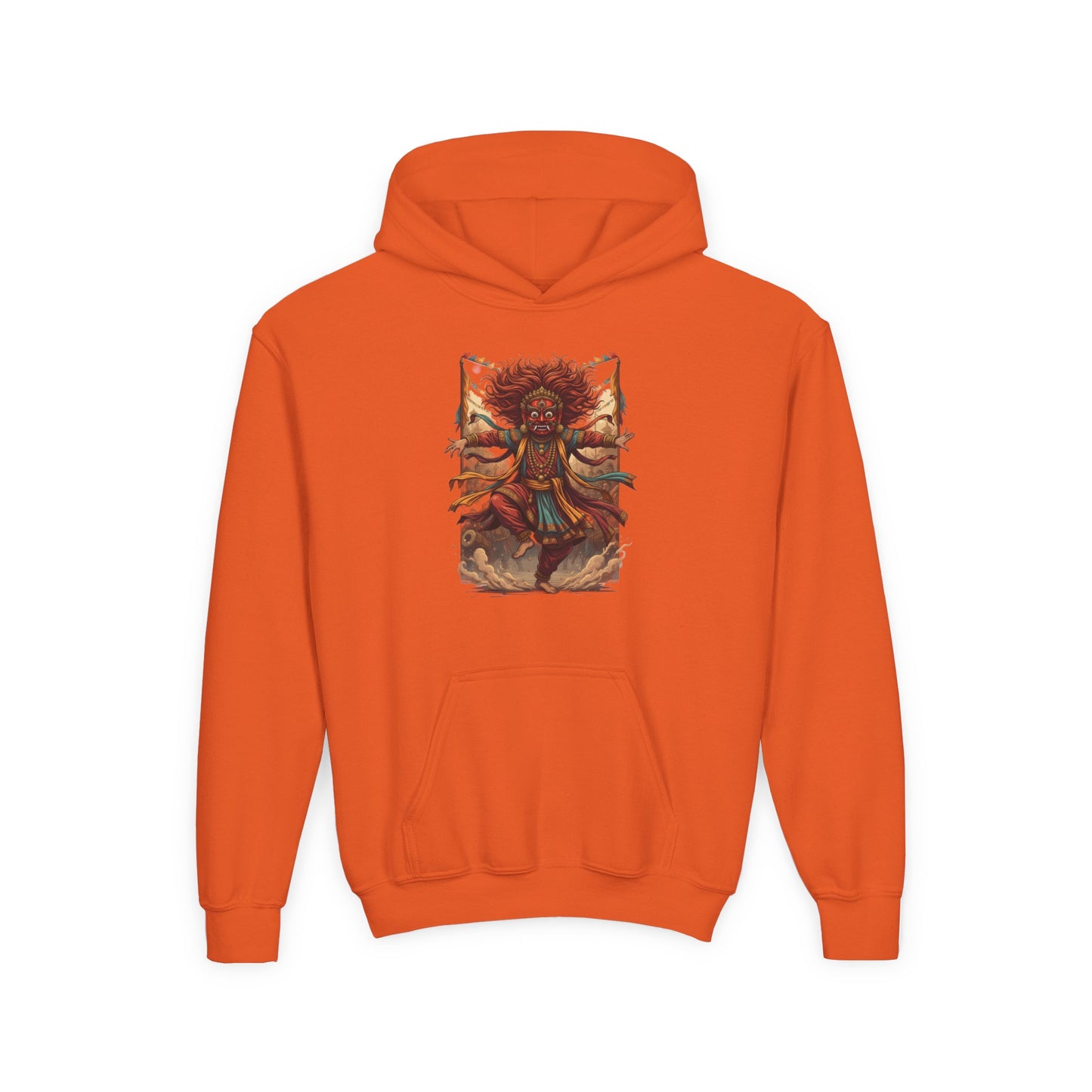 Youth Hoodie — Tribal Sun Dancer Graphic Kids Sweatshirt