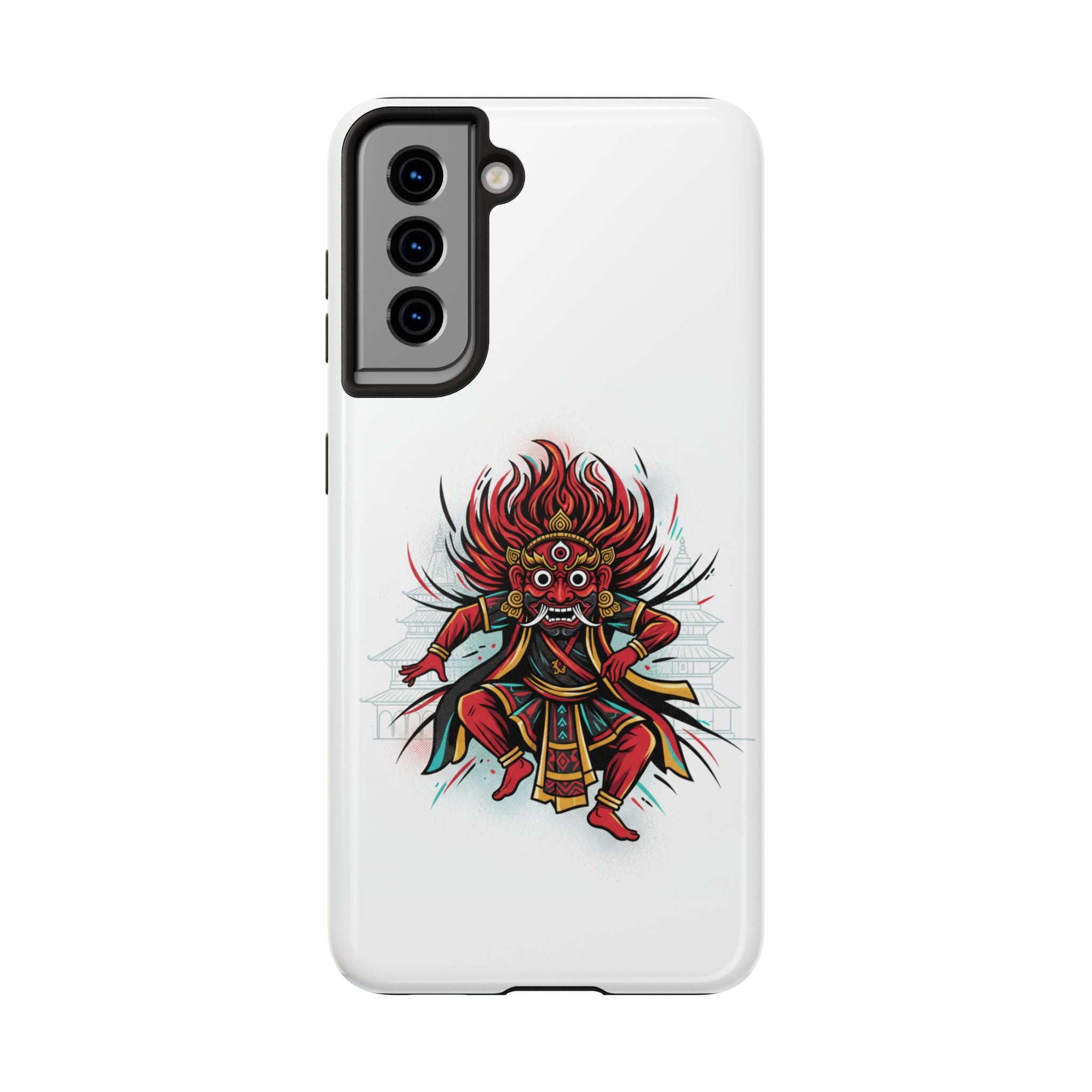 Bhairava Tough Phone Case — Bold Hindu Deity Protective Cover
