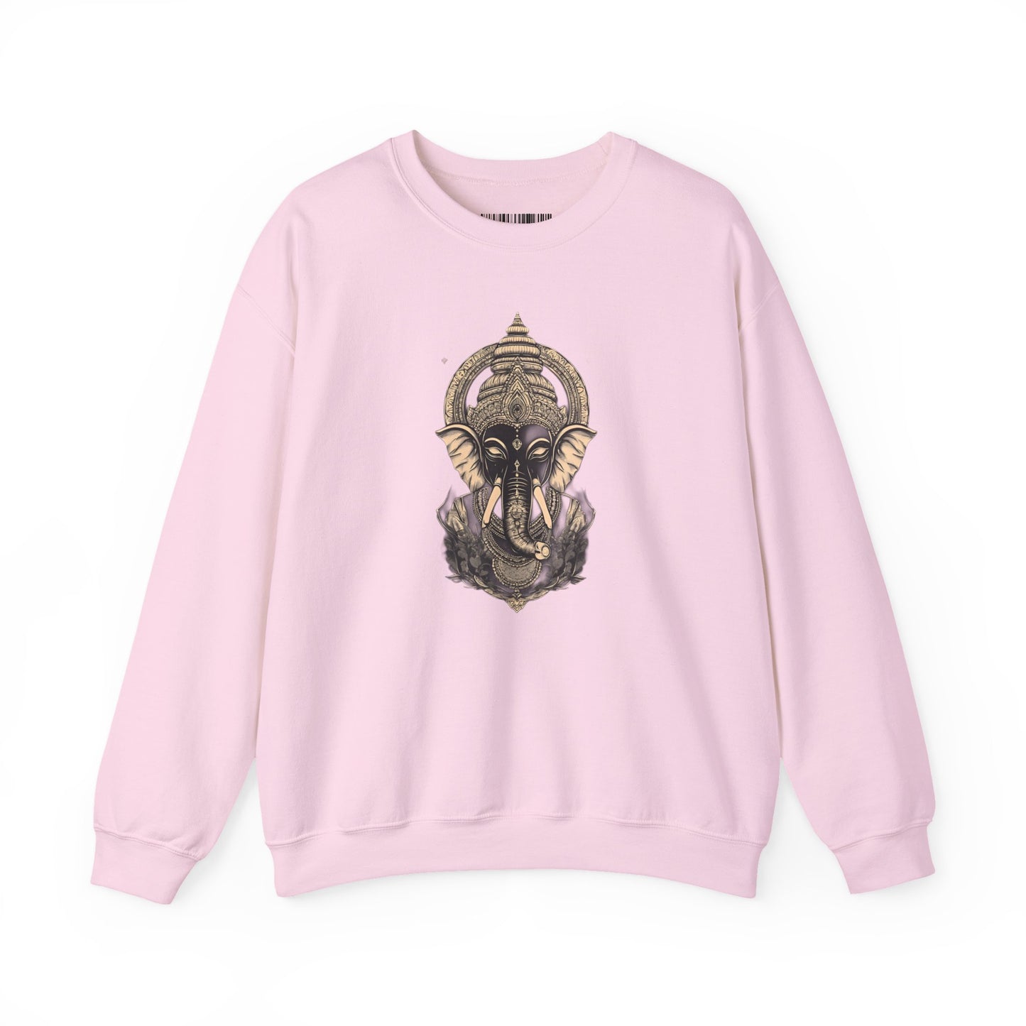 Elephant Mandala Crewneck Sweatshirt — Spiritual Indian-Inspired Graphic