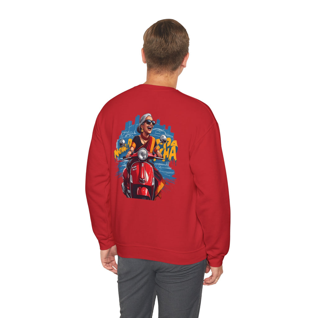 Crewneck Sweatshirt - New York City Scooter Ride Graphic