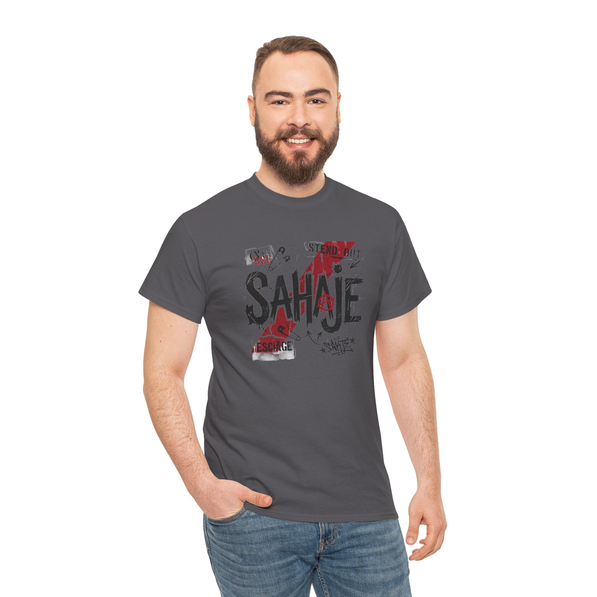 Sahaje Graphic Tee — Street Art Urban Casual T-Shirt
