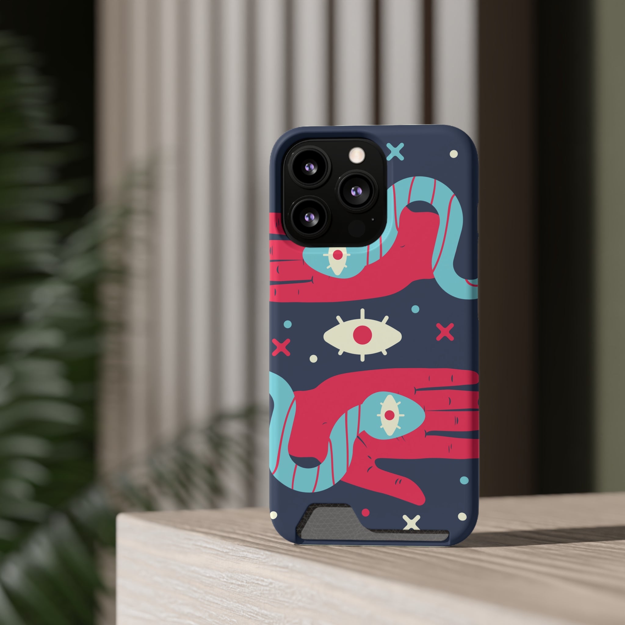 Mystical Phone Case with Card Holder - Boho Chic Style, Unique Design for Everyday Use, Perfect Gift for Creatives, Eye-Catching [...]