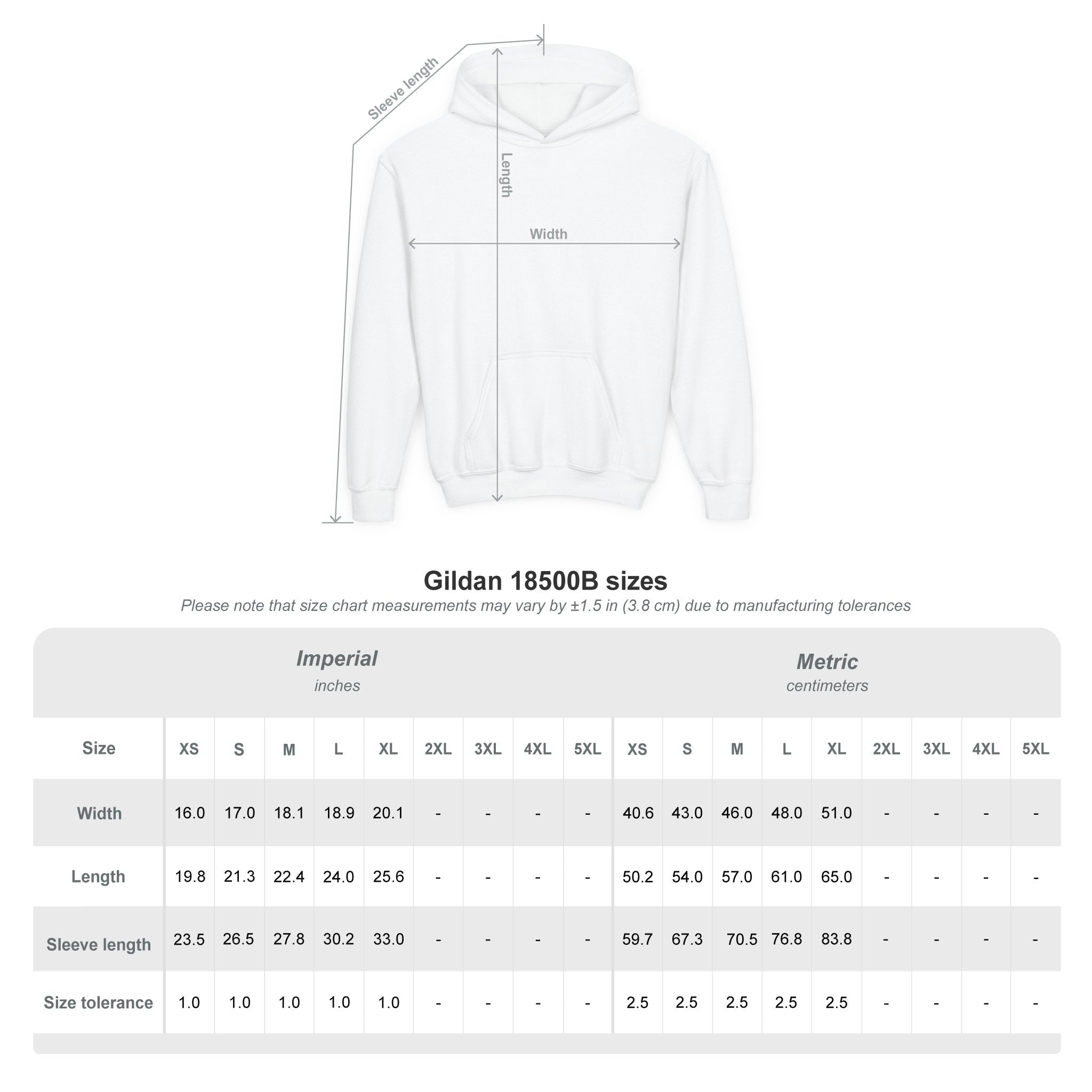 Youth Hoodie — 'Grow Slow, Go Through' Floral Motivational Hooded Sweatshirt