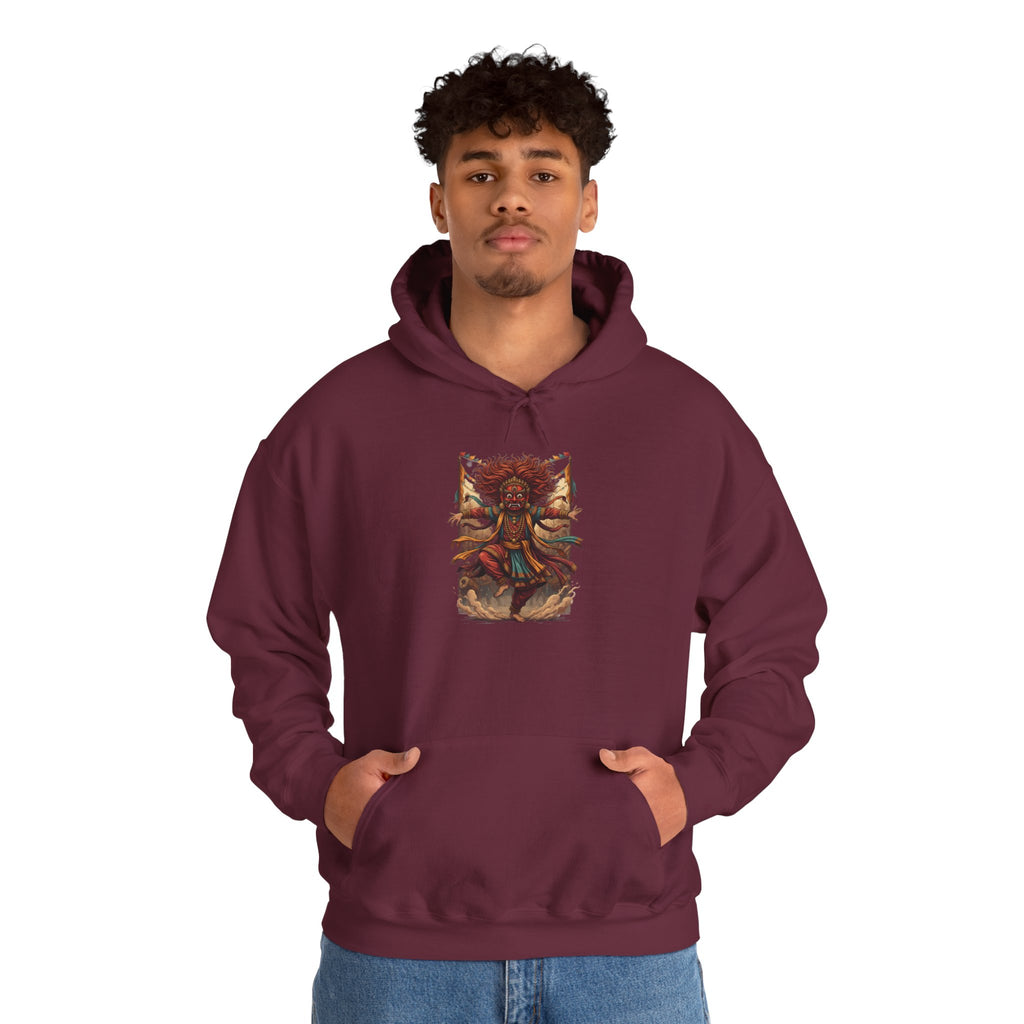 Mystic Sunflower Spirit Hoodie — Boho Meditation Floral Graphic Sweatshirt