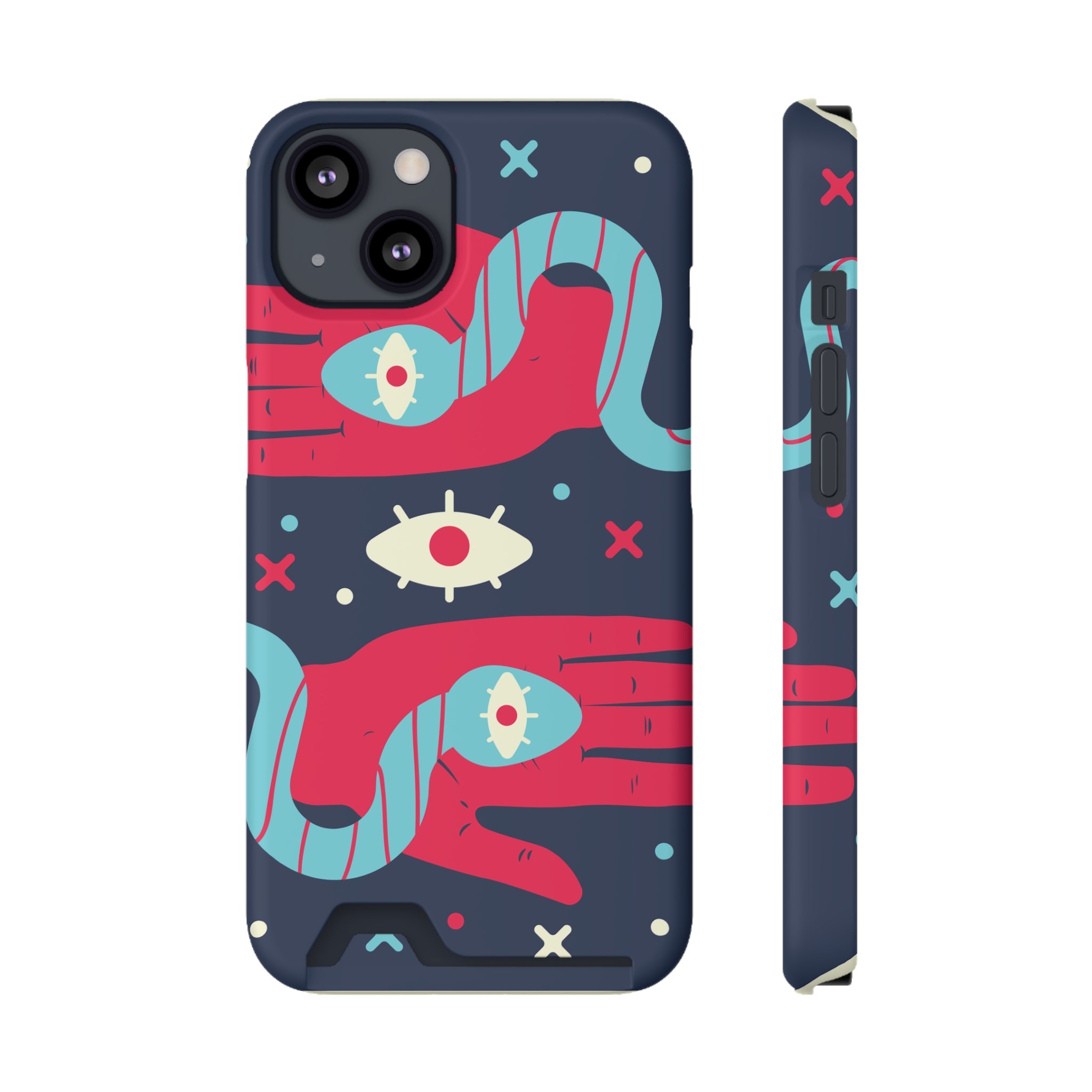 Mystical Phone Case with Card Holder - Boho Chic Style, Unique Design for Everyday Use, Perfect Gift for Creatives, Eye-Catching [...]