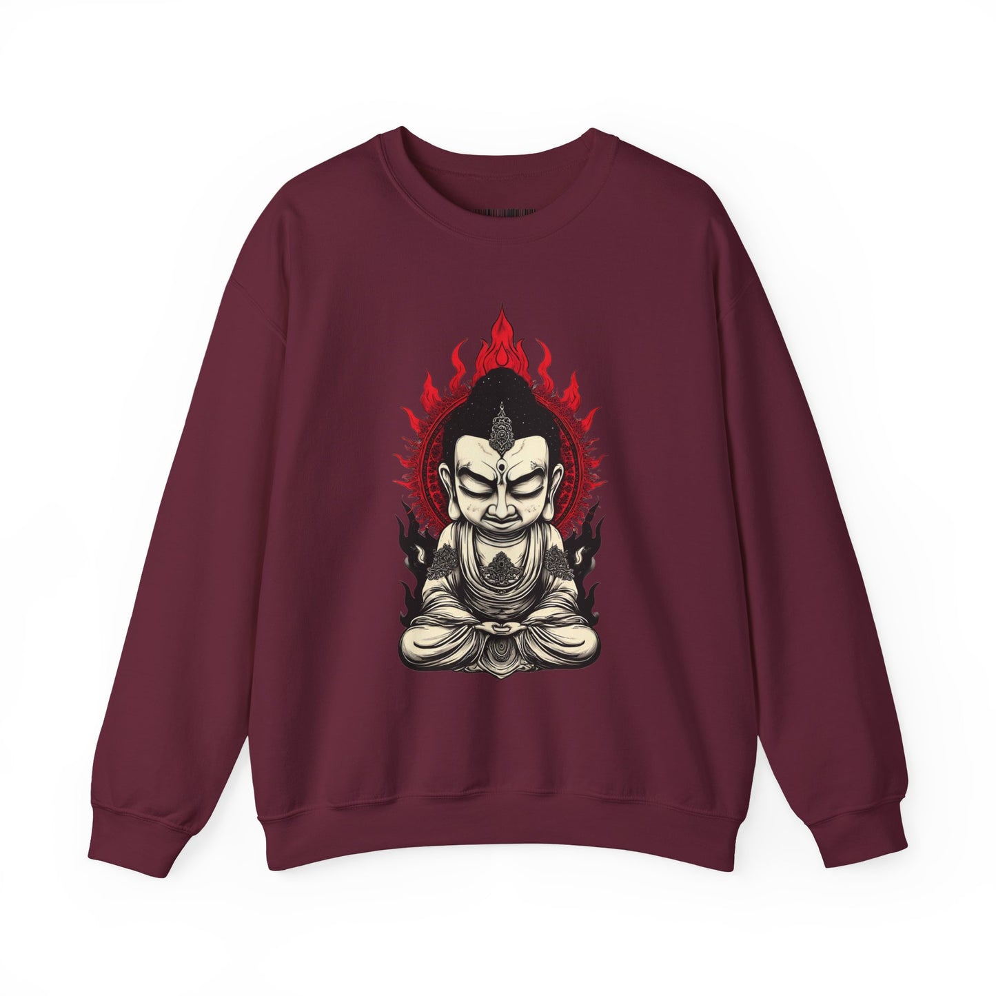 Buddha Flame Crewneck Sweatshirt