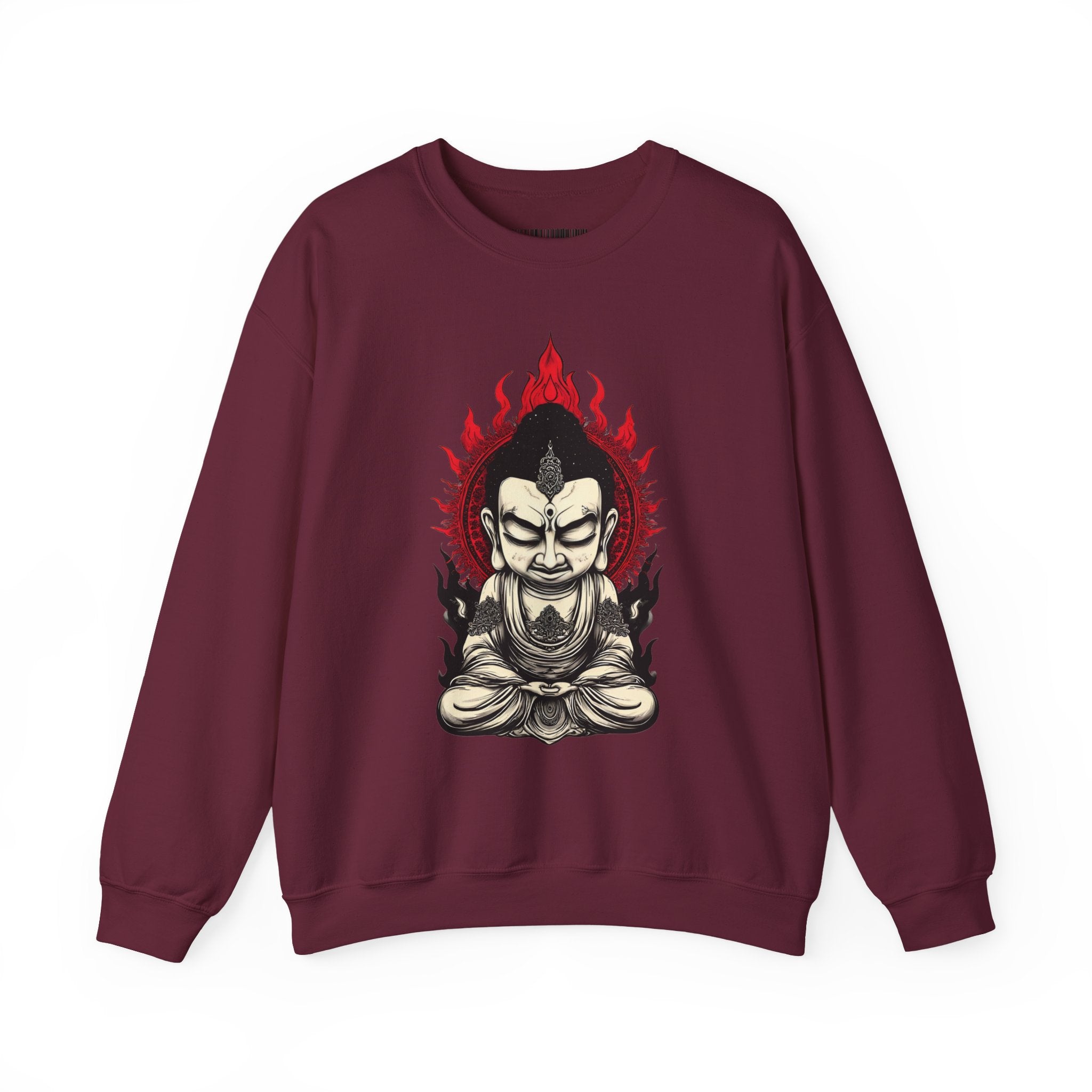 Buddha Flame Crewneck Sweatshirt