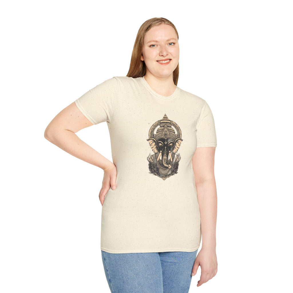 Elephant Mandala T-Shirt — Spiritual Ganesha Graphic Tee