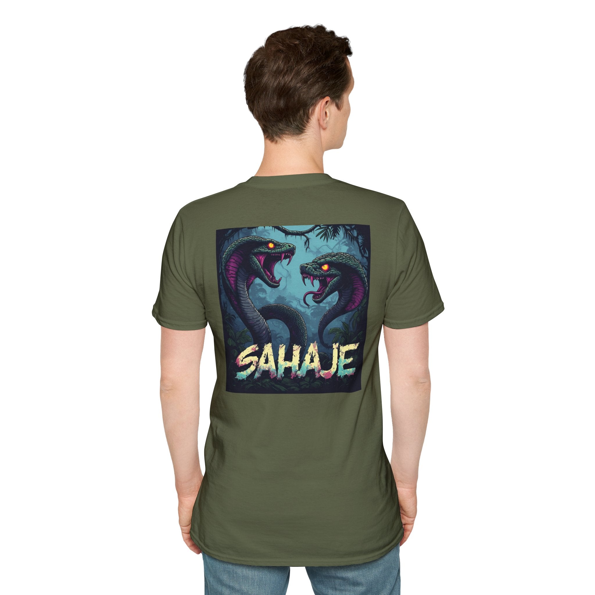 Two Cobra Snake T-Shirt – Fierce Serpent Power Graphic Tee, Edgy Streetwear Snake Shirt