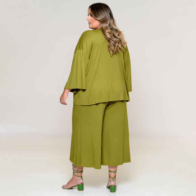 Women Clothes Exclusive for Vest Medium Long Trousers Fashion Casual Jacket Solid Color Three-Piece Set