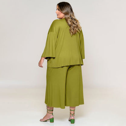 Women Clothes Exclusive for Vest Medium Long Trousers Fashion Casual Jacket Solid Color Three-Piece Set