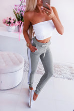 Load image into Gallery viewer, Spring Summer  Casual Pants Sexy Lace-up Color Matching Ankle Banded Slacks