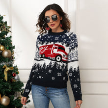 Load image into Gallery viewer, Christmas Clothes Women Clothing Christmas Snowflake Women Pullover Long Sleeves Loose Jacquard Sweater